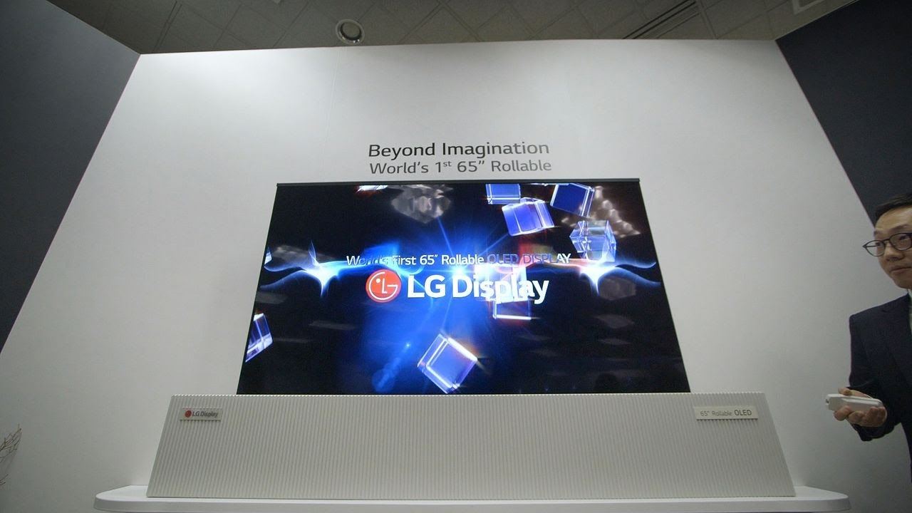 65-inch rollable OLED TV